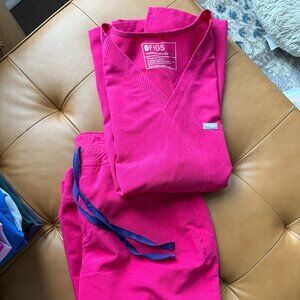 Womens Figs Ultra Rose